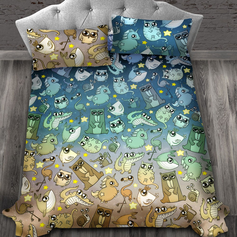 Copripiumino matrimoniale - Animali Cicciosi