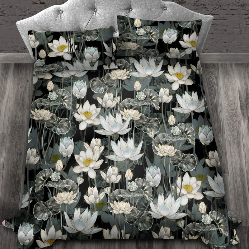 Copripiumino matrimoniale - Fiori di Loto