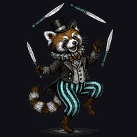 T-shirt uomo Panda rosso circus vintage