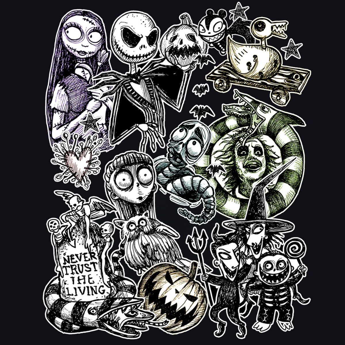 T-shirt donna Tim Burton
