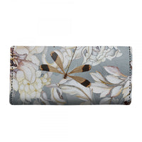 Portafoglio grande Peonie e libellule