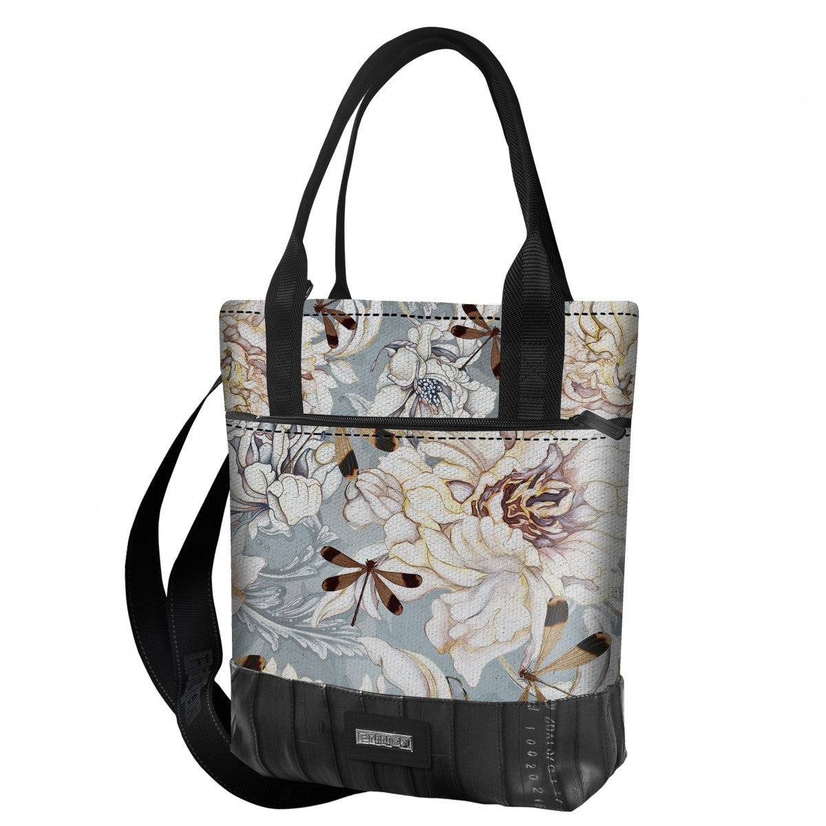 Tote bag Peonie e libellule
