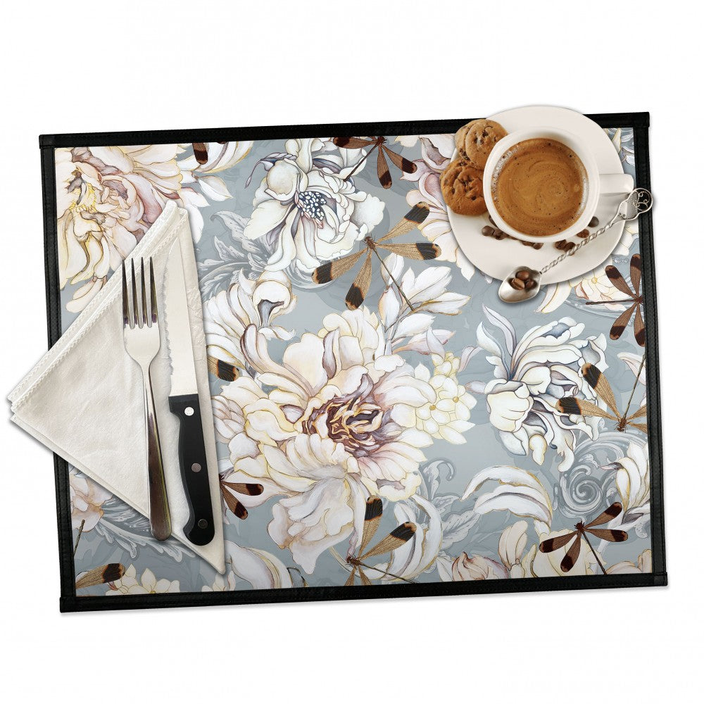 Tovaglietta - Peonie e Libellule