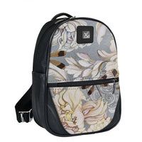 Zaino piccolo donna- Peonie e Libellule